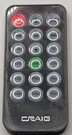 Craig CHT923RC Genuine Oem Original Remote Control Black Tested. Fixed Price $24.99.