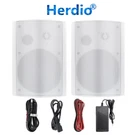 2X Herdio 400W Indoor Outdoor Bluetooth Speakers Wall Mount Party Office. Fixed Price $164.98.