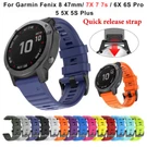 26/20/22MM Silicone Band For Garmin Watch Fenix 8 6X 7X Pro 5X 5S Quickfit. Fixed Price $10.99.