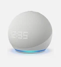 Amazon Echo Dot With Clock 5TH Gen. Smart Speaker - Glacier White Model C4E8S3. Fixed Price $79.99.