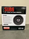 Earthquake Sound SUB6 6.5 8-OHM 150-WATTS Max Passive In-wall Subwoofer. Fixed Price $75.59.