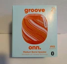 Onn Groove Wireless Bluetooth Speaker Summer IPX5 Water Resist Orange Cream. Fixed Price $17.00.