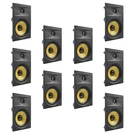 10 Pack Tdx 6.5" 2-WAY In Wall Home Theater Surround Sound Speaker Flush White. Fixed Price $417.95.