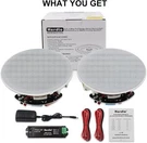 Herdio 6.5" Flush Mount Bluetooth Ceiling Speakers 300W 2 Way Kitchen Bedroom. Fixed Price $72.94.