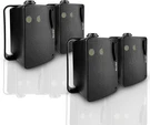 Pack Herdio 3.5" Indoor Outdoor Speakers Wall Mount Passive Wired 400W Patio. Fixed Price $99.99.