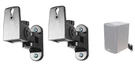 Pair Hidden Wall Mount Swivel Brackets For Mtx MONITOR5I Bookshelf Speakers. Fixed Price $34.95.