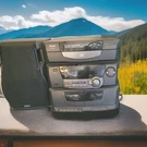Rca 5 Disk Changer Stereo System W Am/fm Radio Speakers. Fixed Price $75.00.