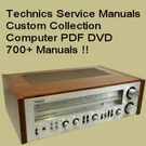 Technics Service Manuals Audio Hifi Repair Technical Schematics 700+ Files Dvd. Fixed Price $13.07.