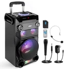 Pyle Portable Bluetooth Karaoke Speaker System-built-in Rechargeable Battery. Fixed Price $149.99.