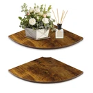 Jjl Corner Shelves, 12 Inch Deep Shelf Wall Mounted With Wire Hole, .... Fixed Price $27.72.
