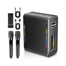 Karaoke Machine With Two Wireless Microphones, Powerful Portable Bluetooth. Fixed Price $150.00.