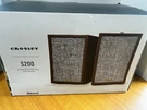 Stereo Speakers 4' Woofer 1" Tweeter Walnut Crosley Active Powered Bluetooth New. Fixed Price $80.29.