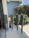 Yamaha NS-AP9500S Speakers (4) With Stands. Fixed Price $309.52.