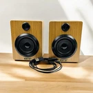 Coby Twins Bluetooth Speakers CSTW-500 Woodgrain Usb Powered Read. Fixed Price $19.99.