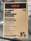 Rca STS-520 40-80 Watt 2-WAY Bookshelf Speaker New In Box. Fixed Price $81.00.
