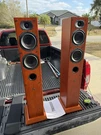 Aperion Audio Intimus 5T 5.25 1 Silk Dome 2-WAY Tower Speakers-cherry Finish. Fixed Price $475.00.