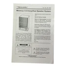 Realistic Minimus 0.8 Amplified Speaker System User's Owner's Manual Instruction. Fixed Price $8.99.