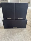 Pioneer CS-X380-K & CS-C180-K 3-SPEAKER Set 10 Watt Stereo + 30W Center Tested. Fixed Price $50.00.