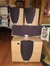 Jamo Speakers (2) 8SUR Surround, (1)) Esub Subwoofer, E8CENTER = 4 Pc Set. Fixed Price $375.00.