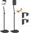 Height Adjustable Speaker Stand Pair Extend 33" To 42" With Wall Mount For Samsu. Fixed Price $74.07.