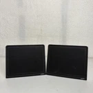 Black Teac Nxt Flat Panel Bookshelf Metal Pair 10W Speakers W/ Wires Tested. Fixed Price $14.87.