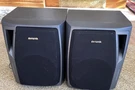 Pair Aiwa Way Bass Speaker System Model SX-NA22. Fixed Price $25.00.