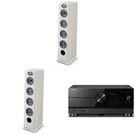 Focal Vestia NO3 Light Wood Speakers Pair + RX-A6A Receiver Bundle. Fixed Price $4559.99.