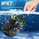 Ohayo X3 Bluetooth Speaker IPX7 Waterproof 40W 6600MAH Portable Black + Lights. Fixed Price $45.47.