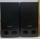 Vintage Sharp 3 Way Speaker Stereo System Pair (2) CP-R500 Black (working). Fixed Price $25.00.