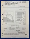 Original Kenwood SW-36HT -s 306 Powered Subwoofer Service Manual. Fixed Price $17.95.