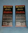 Vintage Fisher STV-013 Labels/stickers (2). Fixed Price $15.00.