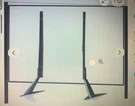 Universal Tv Stand Base For Up To 42" Flat Screen Metal Legs Adjust. Fixed Price $15.00.