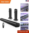 100W Bluetooth 5.3 Sound Bar 2-IN-1 Detachable Speaker For Home Theater. Fixed Price $89.99.
