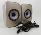 Kef Lsxii Wireless Bookshelf Speakers Pair - Tan No Remote Control U. Fixed Price $749.99.