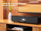 Odiomx 2.1CH Sound Bar For Tv With 6.5" Subwoofers(all-in-one), Powerful 120W. Fixed Price $99.99.