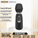 20W Wireless Karaoke Microphone Bluetooth W/dsp Chip Dual-mic Chorus System Gift. Fixed Price $117.64.