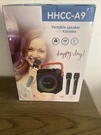 Moyleaf HHCC-A9 Portable Bluetooth Karaoke Speaker W/ 2 Microphones. Fixed Price $60.00.