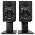 Pair Mackie CR3.5 3.5" Powered Studio Monitors W/ Tone Control+desktop Stands. Fixed Price $161.00.