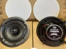 Fusion MS-CL602 Flush-mount Finish Marine White In-ceiling Speakers. Fixed Price $175.00.