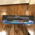 Brookstone 12.5" Bluetooth Sonicvibe Mini Soundbar With Led Lights New Box. Fixed Price $30.00.