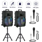 2 15 Bluetooth Speaker Portable Sub Woofer Heavy Bass Party Sound System W/mic. Fixed Price $171.42.