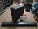 Yamaha NS-WSW44 Soundbar & Wireless Subwoofer 2.1 Channel W/ Remote Black. Fixed Price $60.00.