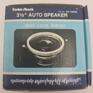 Nos Radio Shack Realistic 3.5" Auto Speaker 40-1325A Dual Cone Design. Fixed Price $25.00.