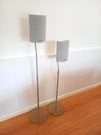 Onkyo Speakers (2) SKM-330S Surround Right / Left + Adjustable Stands. Fixed Price $107.53.