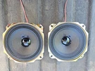 25FF54 Pair Of Sony Speakers, 1-505-395-11, 4" X 2", Sound Great, Very Good. Fixed Price $9.95.