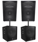 Jbl JRX215 1000W 15" 2-WAY Dj P/a SPEAKERS+(2) 18" 1400W Subwoofers Pro Subs. Fixed Price $1774.70.