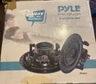 New Pyle PDIC16106 10" 300W Wall/ceiling Home Speaker, Pair - White. Fixed Price $115.00.
