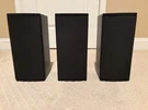 Triad Inroom Mini Lcr 3.0 Channel Speakers Black Wired Banana Jack. Fixed Price $150.00.