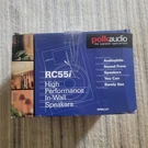 Polk Audio RC55I Wall Stereo Speakers Used White. Missing Grills. Fixed Price $49.95.