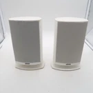 Jamo A340 White Bookshelf Satellite Surround Speaker Pair W/ Stands. Fixed Price $34.97.